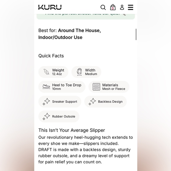 KURU Draft Super-comfy, Go-anywhere House Shoe in Black-Red Ruby 7 - Picture 4 of 13